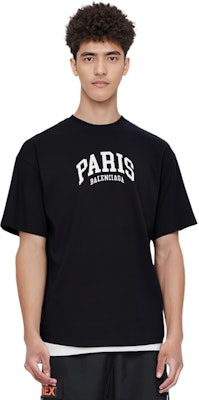 巴黎世家 SS23 黑色圆领短袖 字母印花 T恤 676589TLVG71070 Details for 巴黎世家 SS23 黑色圆领短袖 字母印花 T恤 676589TLVG71070
