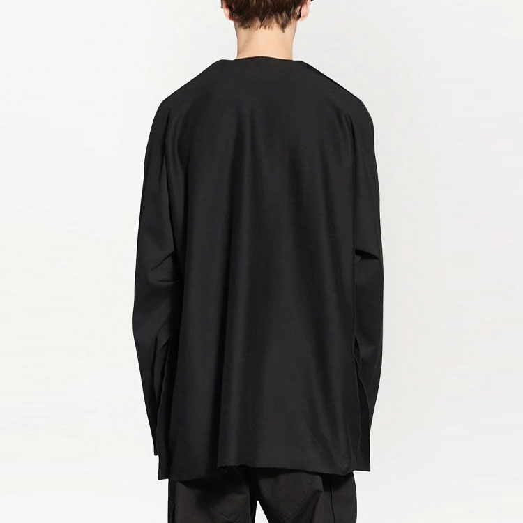 Balenciaga SS23  Black Logo Print Crewneck Long Sleeve T-Shirt. 704031TMVJ71070 圖 4