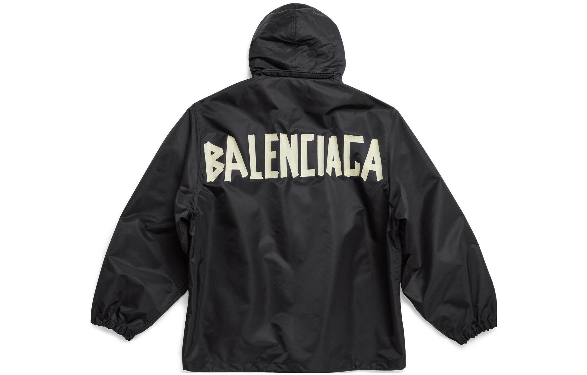 Balenciaga SS23  Black Logo Print Oversized Hoodie Jacket. 738762TLO251000 圖 3