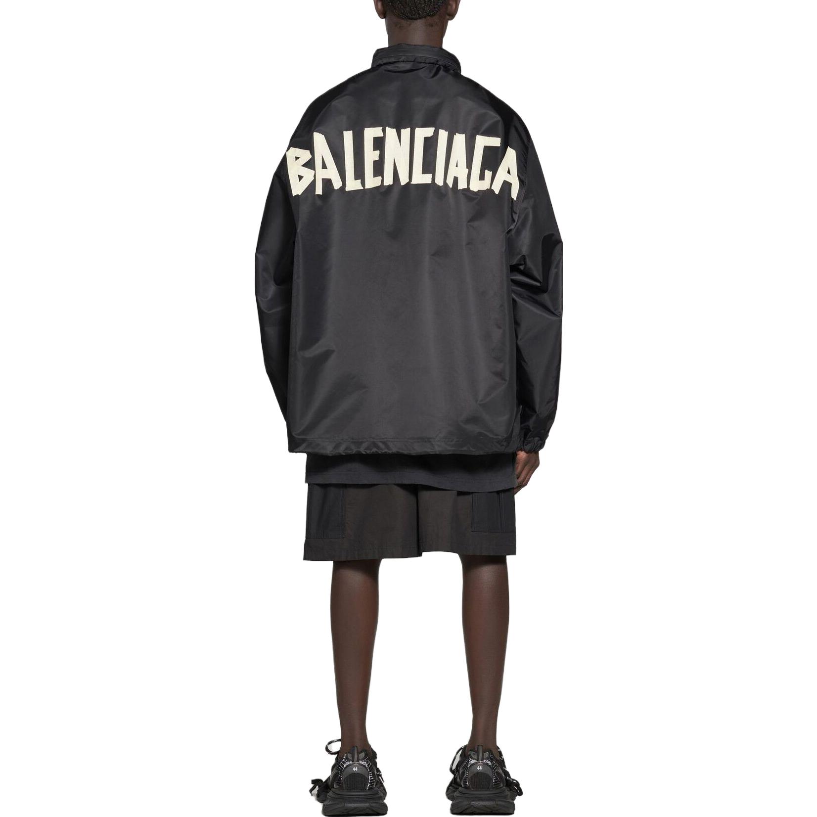 Balenciaga SS23  Black Logo Print Oversized Hoodie Jacket. 738762TLO251000 圖 5