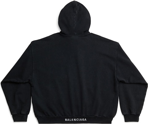 Balenciaga SS23 Baju Sejuk Hitam Longgar Cetakan Huruf Hati. 742603TOVH59034 Lookbook Balenciaga SS23 Baju Sejuk Hitam Longgar Cetakan Huruf Hati. 742603TOVH59034