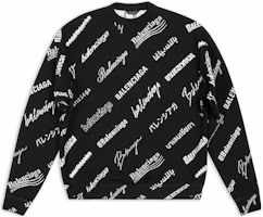 Order Balenciaga SS23 Black Sweater with Logo Print. 724858T16651070