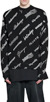 Purchase Balenciaga SS23 Black Sweater with Logo Print. 724858T16651070