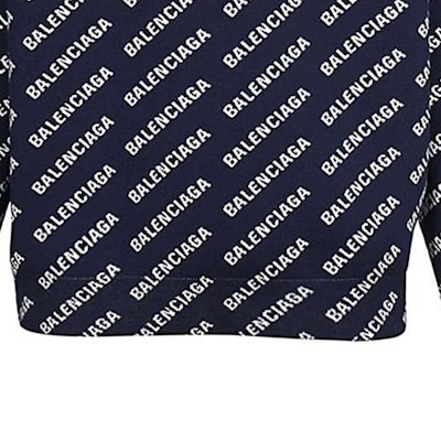 巴黎世家 SS23 蓝色字母印花长袖针织衫 736247T32338502 Details for 巴黎世家 SS23 蓝色字母印花长袖针织衫 736247T32338502