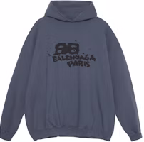 Order Balenciaga SS23 藍色標誌印花長袖衛衣 620973TNVQ14183