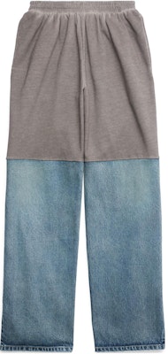 巴黎世家 SS23 蓝色宽松针织阔腿休闲裤 745264TNW014012 Buy 巴黎世家 SS23 蓝色宽松针织阔腿休闲裤 745264TNW014012