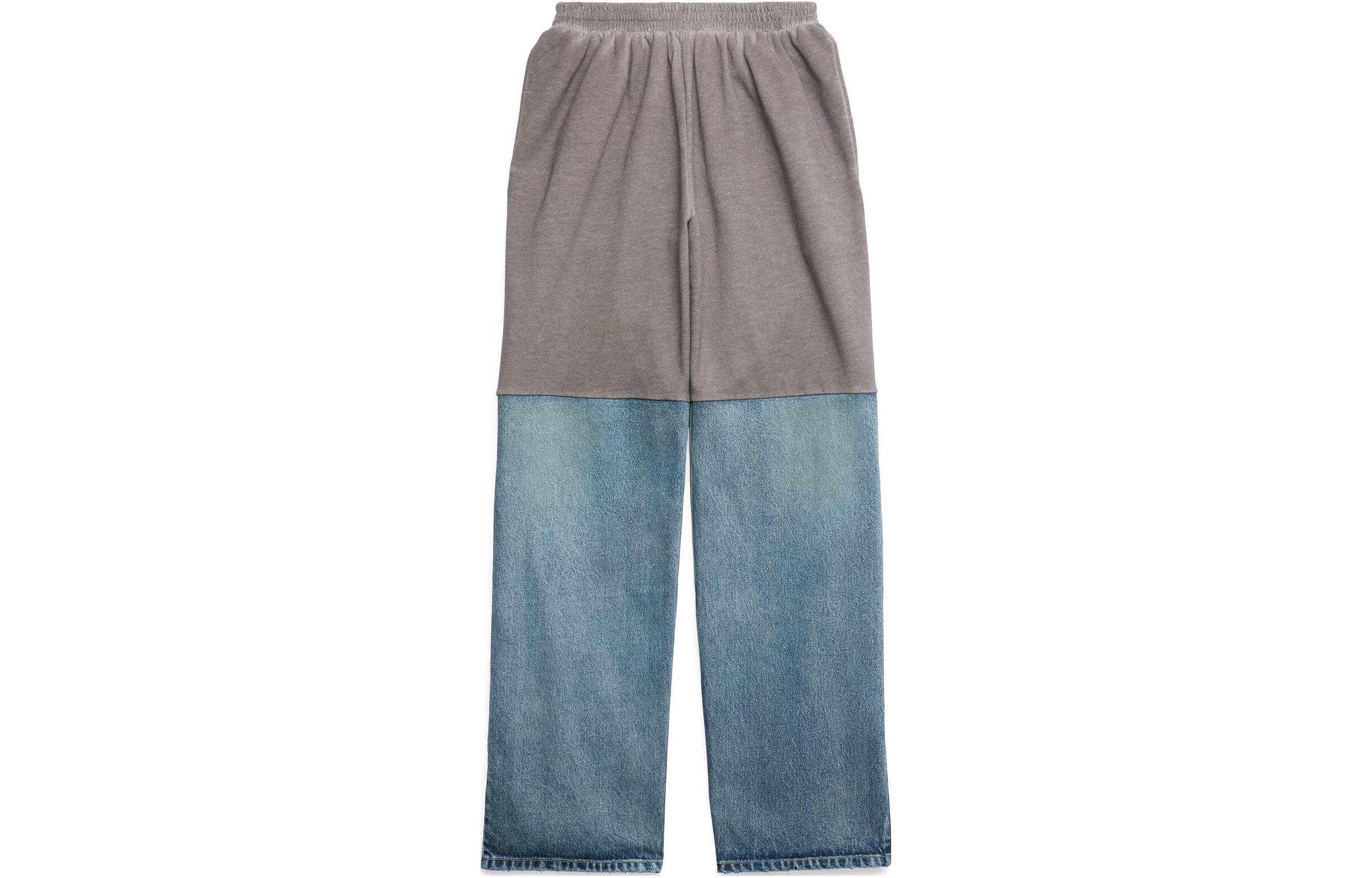 Order 巴黎世家 SS23 蓝色宽松针织阔腿休闲裤 745264TNW014012