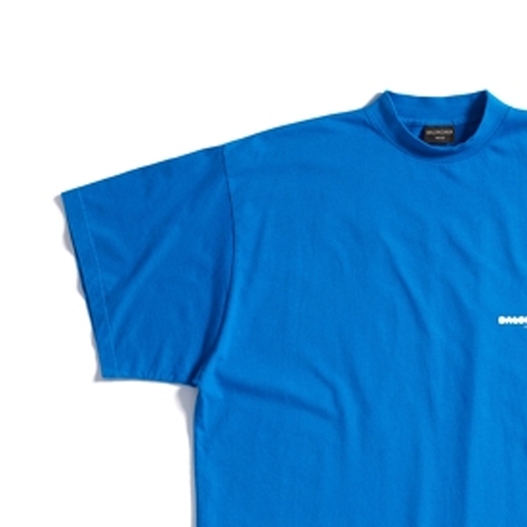 Shop 巴黎世家 SS23 蓝色宽松版印花标志T恤. 712398TMVJ64024