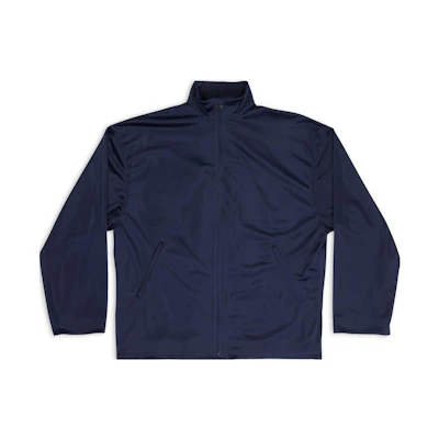 Balenciaga SS23 Blue Oversized Casual Stand Collar Jacket. 725334TNV074100