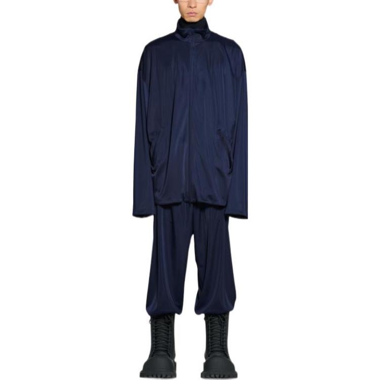 Balenciaga SS23  Blue Oversized Casual Stand Collar Jacket. 725334TNV074100 圖 4
