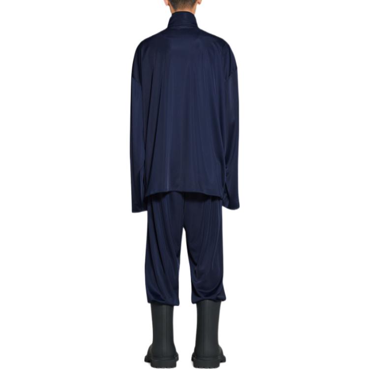 Balenciaga SS23  Blue Oversized Casual Stand Collar Jacket. 725334TNV074100 圖 5