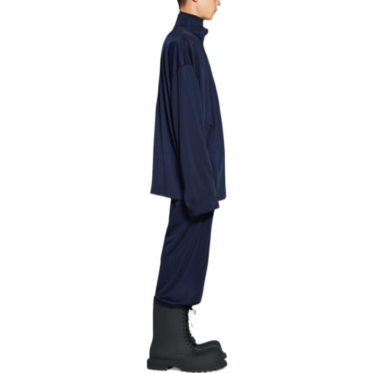 Balenciaga SS23  Blue Oversized Casual Stand Collar Jacket. 725334TNV074100 圖 6
