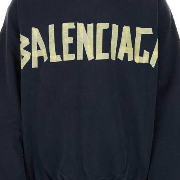 Balenciaga SS23  Blue Pullover Hoodie with Letter Print 744701TOVB14140 圖 7
