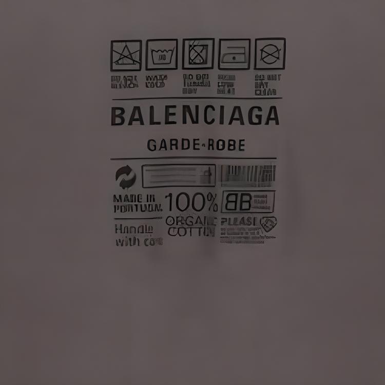 Balenciaga SS23  Charcoal Gray Loose-Fit Letter Print Cotton T-Shirt. 724514TNVL91219 圖 9