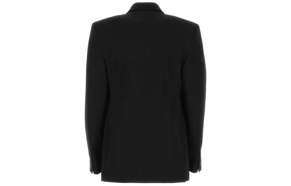 Lookbook Balenciaga SS23 Blazer Hitam Berkancing Dua 725195TNT031000