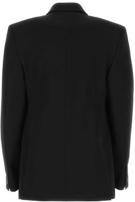 Balenciaga SS23 Blazer Hitam Berkancing Dua 725195TNT031000 Lookbook Balenciaga SS23 Blazer Hitam Berkancing Dua 725195TNT031000