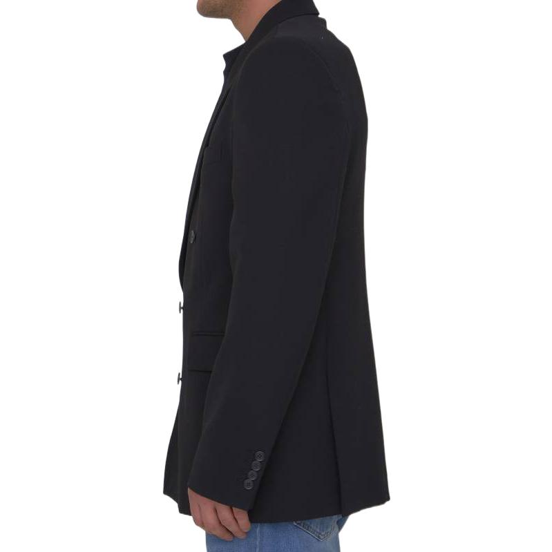 Details for Balenciaga SS23 Blazer Hitam Berkancing Dua 725195TNT031000