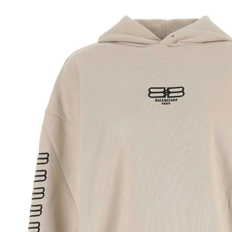 Shop 巴黎世家SS23标志印花圆领卫衣米白色 578135TMVG69364