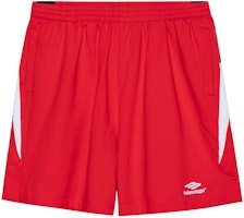 Balenciaga SS23 Red Colorblock Elastic Waist Straight Casual Shorts. 697991TMVA66174 Balenciaga SS23 Red Colorblock Elastic Waist Straight Casual Shorts. 697991TMVA66174