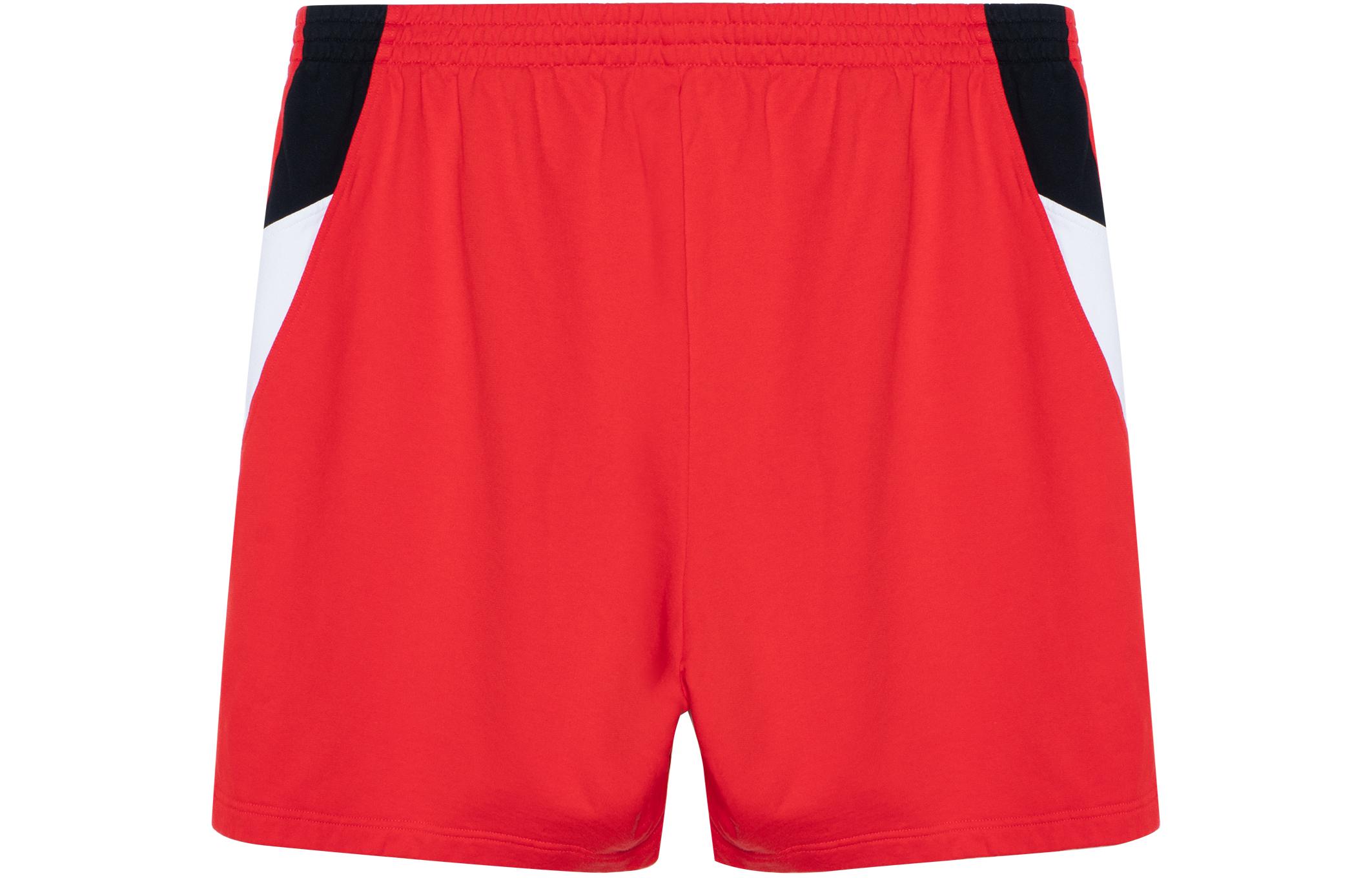 Lookbook Balenciaga SS23 Seluar Pendek Kasual Merah dengan Pinggang Elastik. 697991TMVA66174