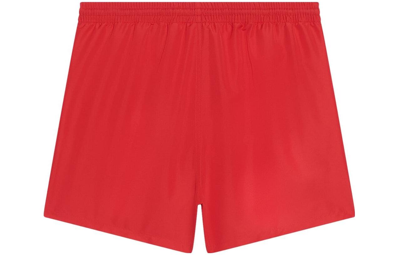 Order Balenciaga SS23  Red Mid-Rise Straight-Fit Casual Shorts. 6570334A8B66500