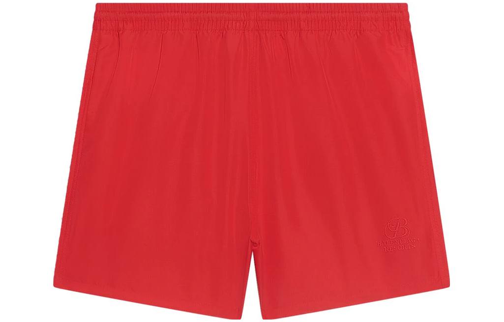 Lookbook Balenciaga SS23  Red Mid-Rise Straight-Fit Casual Shorts. 6570334A8B66500