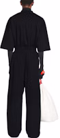 Shop Balenciaga SS23 Relaxed Fit Black Knit Wide-Leg Jogger Pants. 720370TNVE61000