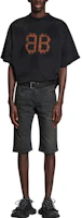Shop Balenciaga SS23 Solid Color Casual Straight-Fit Shorts Dark Grey 753212TOW532150