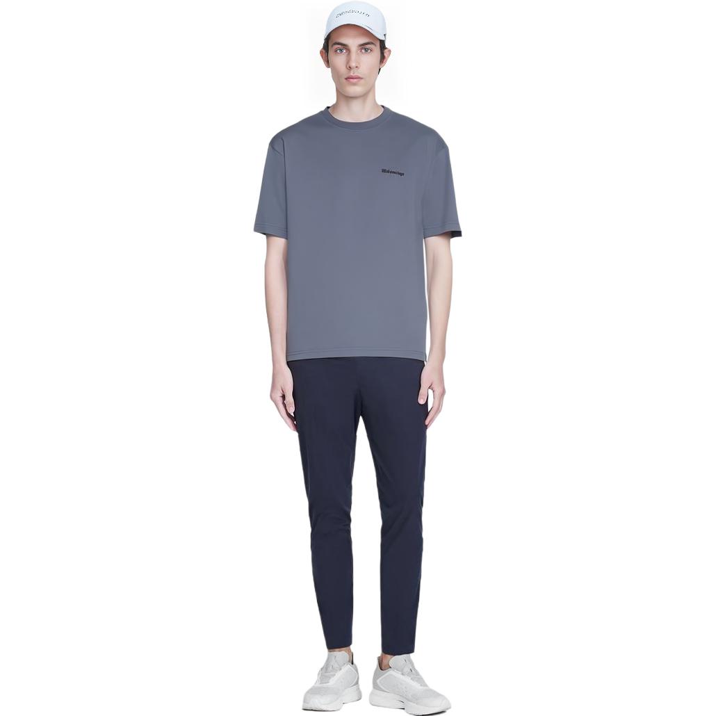 Balenciaga SS23  Solid Color Crewneck T-Shirt Deep Blue 612966TNVG74183 圖 5