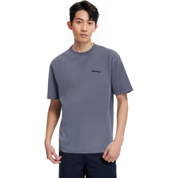 Balenciaga SS23  Solid Color Crewneck T-Shirt Deep Blue 612966TNVG74183 圖 8