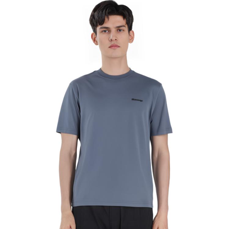 Balenciaga SS23  Solid Color Crewneck T-Shirt Deep Blue 612966TNVG74183 圖 9