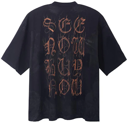 巴黎世家 SS23 抽象标志印花黑色宽松款男女同款T恤. 744439TOVE11055 Lookbook 巴黎世家 SS23 抽象标志印花黑色宽松款男女同款T恤. 744439TOVE11055