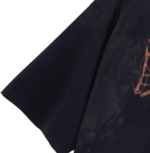 バレンシアガ SS23 抽象ロゴプリント オーバーサイズ ブラック ユニセックス Tシャツ 744439TOVE11055 Purchase バレンシアガ SS23 抽象ロゴプリント オーバーサイズ ブラック ユニセックス Tシャツ 744439TOVE11055