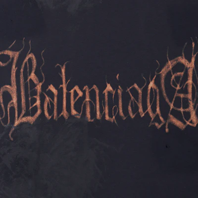 巴黎世家 SS23 抽象标志印花黑色宽松款男女同款T恤. 744439TOVE11055 Sizing 巴黎世家 SS23 抽象标志印花黑色宽松款男女同款T恤. 744439TOVE11055