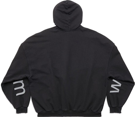 巴黎世家SS23字母logo印花黑色连帽衫男女同款宽松版型。 739024TOVN98151 Lookbook 巴黎世家SS23字母logo印花黑色连帽衫男女同款宽松版型。 739024TOVN98151