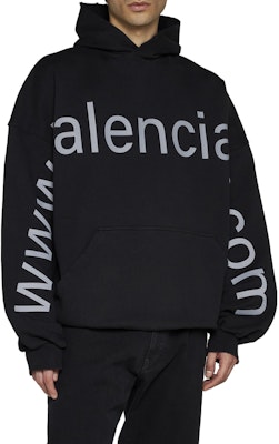 巴黎世家SS23字母logo印花黑色连帽衫男女同款宽松版型。 739024TOVN98151 Details for 巴黎世家SS23字母logo印花黑色连帽衫男女同款宽松版型。 739024TOVN98151