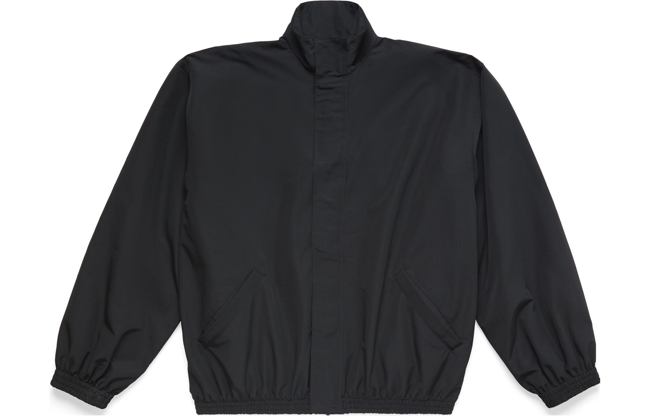 Balenciaga SS23 Black High-Neck Loose-Fit Jacket 746473TMO171000