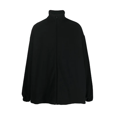 Balenciaga SS23 Black High-Neck Zip-Up Jacket Loose Fit 735760TNQ231000