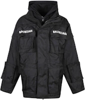 Balenciaga SS23 Black Letter Pocket Long Sleeve Jacket Mens 746450TOO321000 Balenciaga SS23 Black Letter Pocket Long Sleeve Jacket Mens 746450TOO321000
