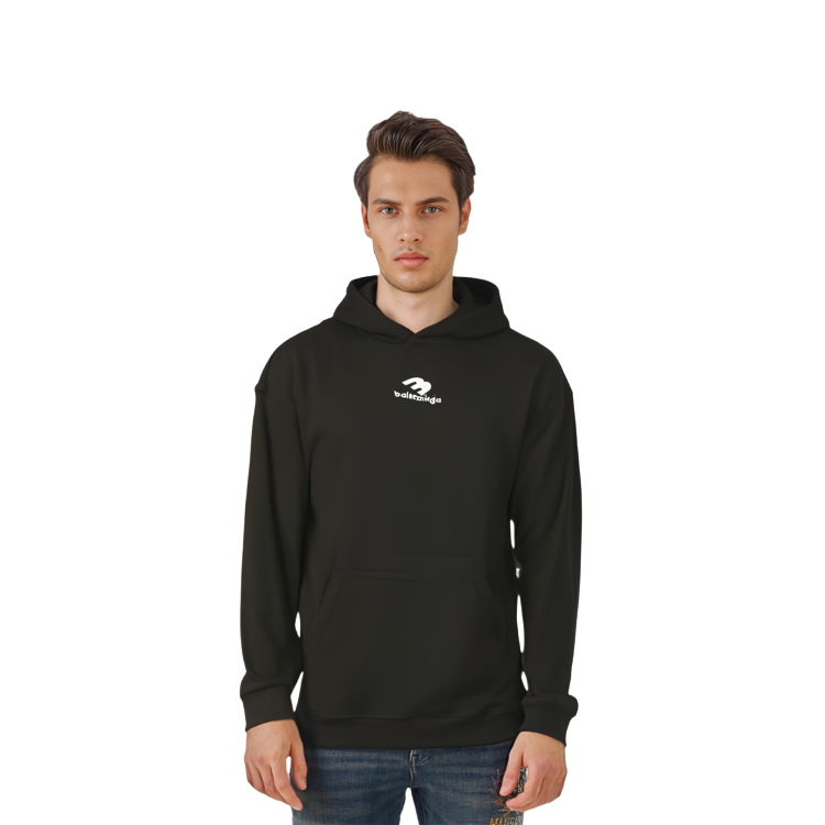 Shop 巴黎世家 SS23 黑色 logo印花长袖卫衣 休闲版型 570811TNVH21070