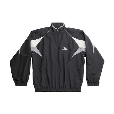 Balenciaga SS23 Black Logo Print Loose-Fit Sun Protection Jacket Men 746483TOO481000