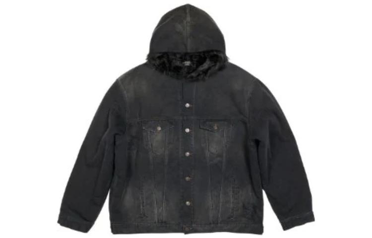 Balenciaga SS23 Black Loose-Fit Solid Single-Breasted Jacket 724653TNW541129