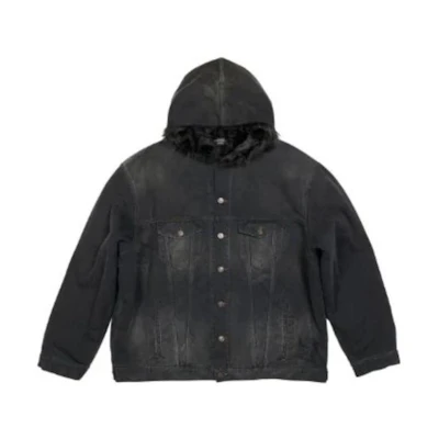 Balenciaga SS23 Black Loose-Fit Solid Single-Breasted Jacket 724653TNW541129