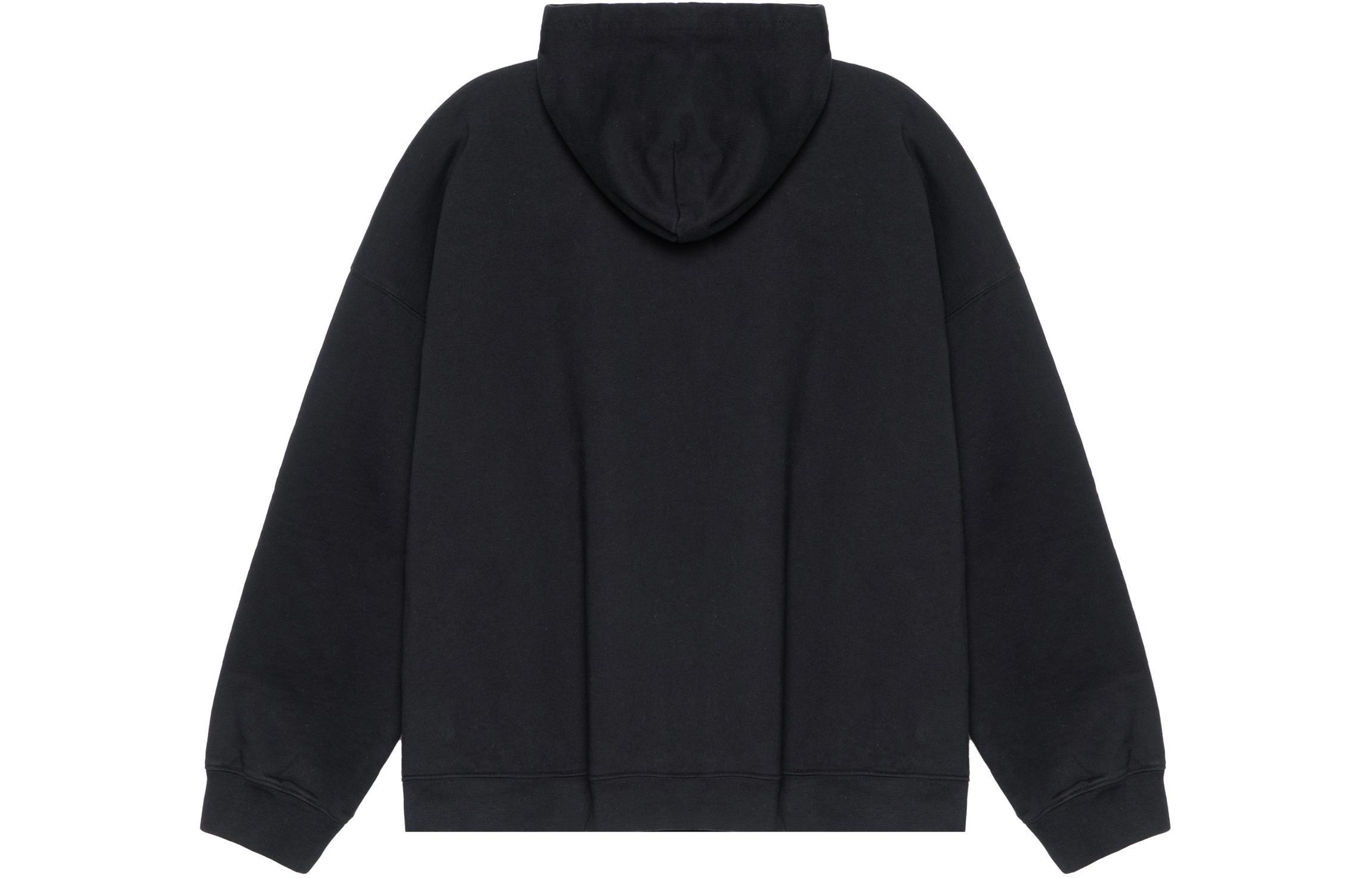 Lookbook バレンシアガ SS23 ブラック オーバーサイズ フーディ レターロゴプリント 男女兼用 674986TLVL81069