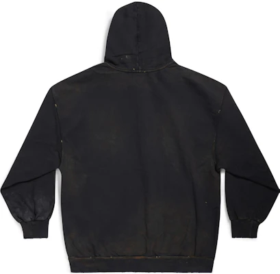 巴黎世家 SS23 男士黑色罗纹袖口连帽外套标准版型。 744454TOVI41055 Lookbook 巴黎世家 SS23 男士黑色罗纹袖口连帽外套标准版型。 744454TOVI41055