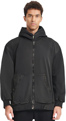 巴黎世家 SS23 男士黑色罗纹袖口连帽外套标准版型。 744454TOVI41055 Shop 巴黎世家 SS23 男士黑色罗纹袖口连帽外套标准版型。 744454TOVI41055