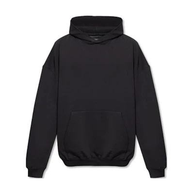 Balenciaga SS23 Black Solid Color Pullover Hoodie 620973TNVB11070