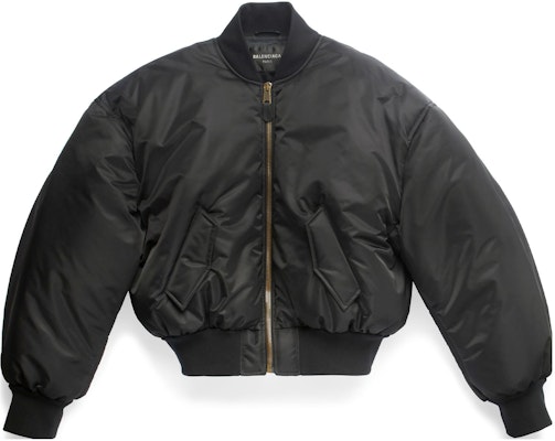 Balenciaga Jaket Zip-Up Hitam SS23 Unisex Potongan Longgar 746470TLO251000 Order Balenciaga Jaket Zip-Up Hitam SS23 Unisex Potongan Longgar 746470TLO251000