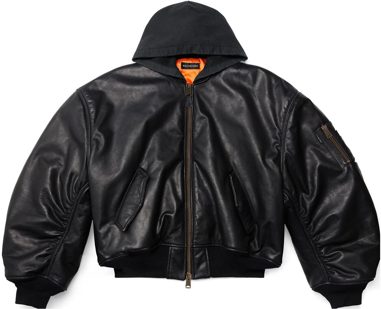balenciaga-ss-23-black-solid-zip-up-hoodie-bomber-jacket-unisex-oversized-fit-750953-tos-171000