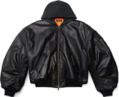 Balenciaga SS23 Black Solid Zip-Up Hoodie Bomber Jacket Unisex Oversized Fit 750953TOS171000 Balenciaga SS23 Black Solid Zip-Up Hoodie Bomber Jacket Unisex Oversized Fit 750953TOS171000